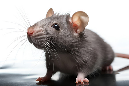 灰色的小老鼠图片素材