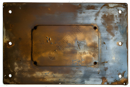 一块生锈的金属背景图片