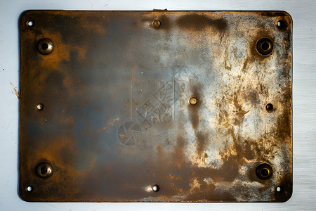 生锈的金属磨损氧化的高清图片