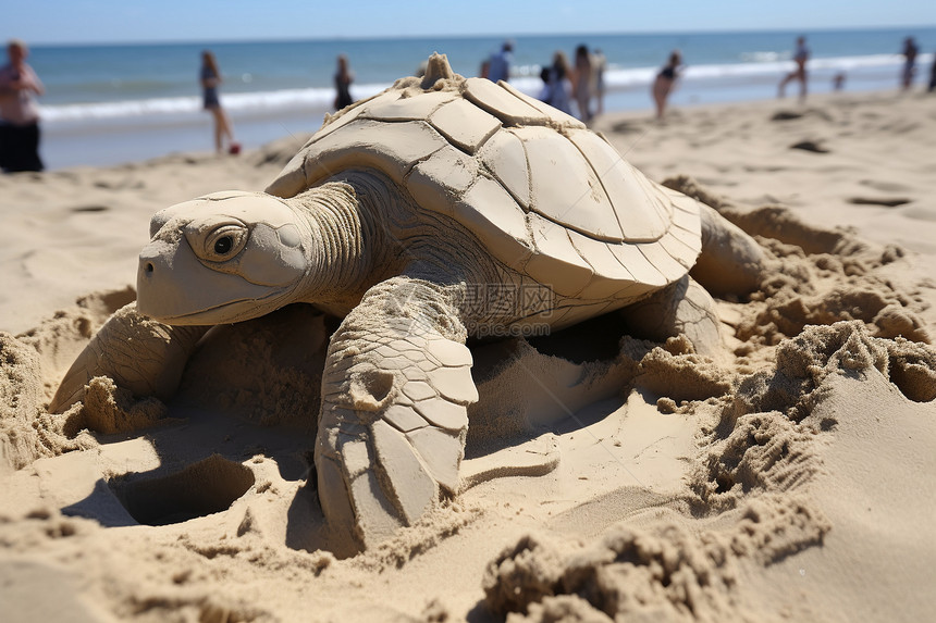 逼真的砂质海龟图片