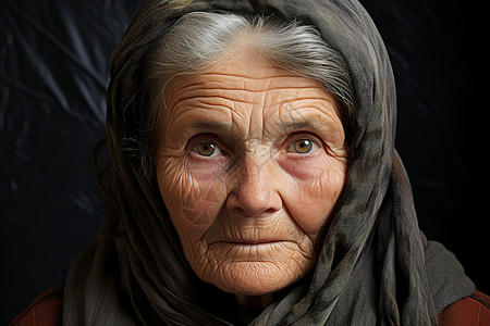 年迈的母亲背景图片