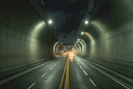 隧道车辆黑夜隧道背景