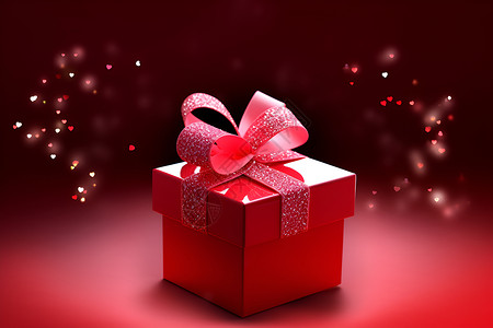 假日浪漫的礼盒背景图片