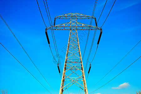 电线结构高压电塔背景