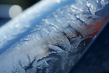 冬天冻结的玻璃背景图片