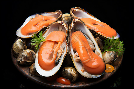 营养的海鲜大餐高清图片