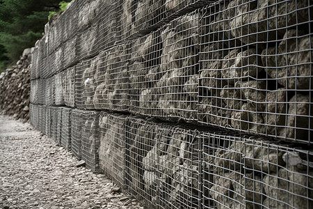铁丝网篱笆墙背景背景图片