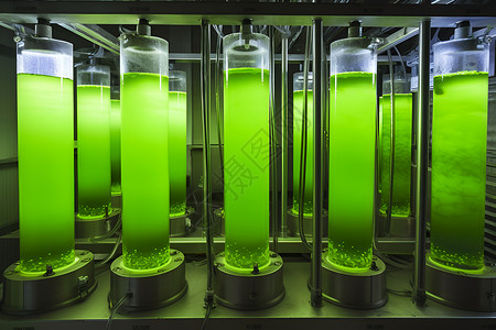 科学提取绿色生物反应器摄影背景