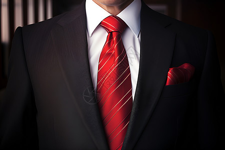 时髦的西装领带高清图片