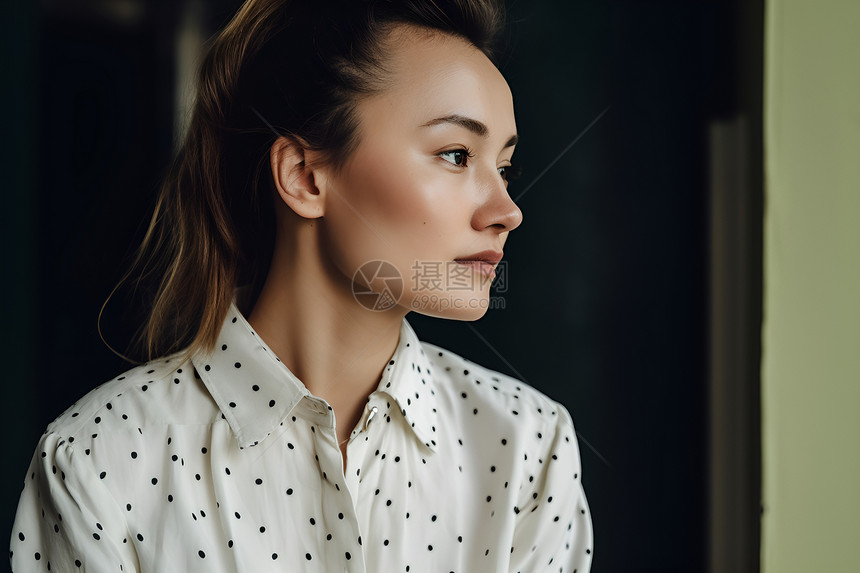 优雅美丽的年轻女子图片