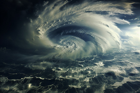风暴之眼天空气旋高清图片