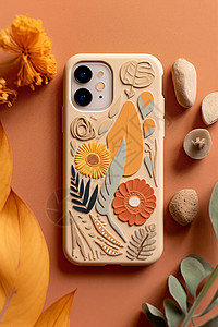 精美花朵手机壳背景图片