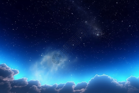 夜空中的明亮之星背景图片
