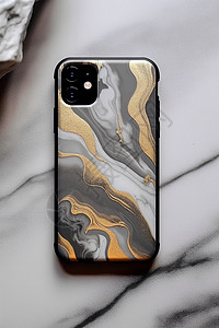 大理石质地的手机壳背景图片