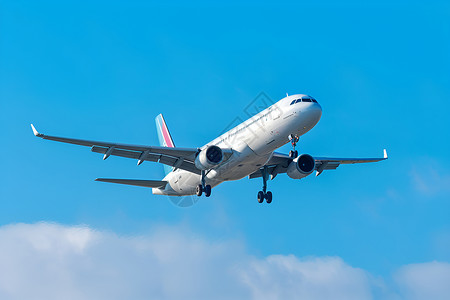 旅行飞机白云和一架飞机背景