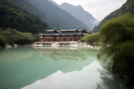 山清水秀的风景背景图片