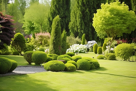 美丽的花园背景图片