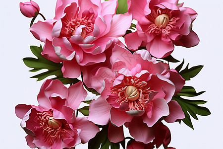 春天的粉色花束背景图片