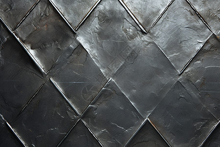 石材地板金属菱形的铁皮背景
