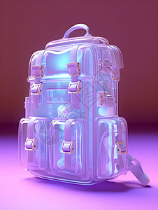 紫白色风格的背包背景图片