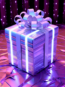 梦幻艺术的礼物盒背景图片