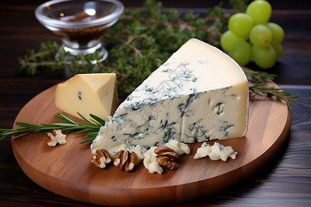 乳制品与蓝纹奶酪的诱人搭配高清图片