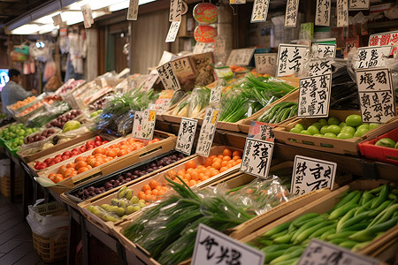 蔬菜价格玲琅满目的商品背景