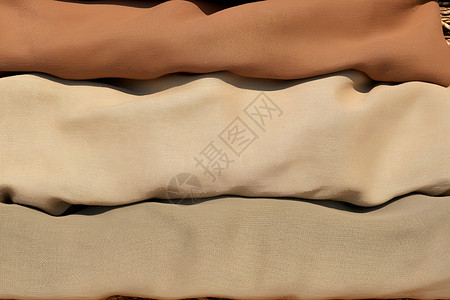 棉麻布料的细节高清图片