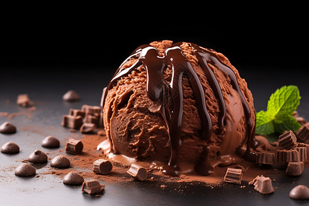 冰巧克力巧克力甜点背景
