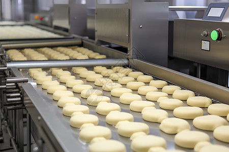 生产甜点的工厂背景图片