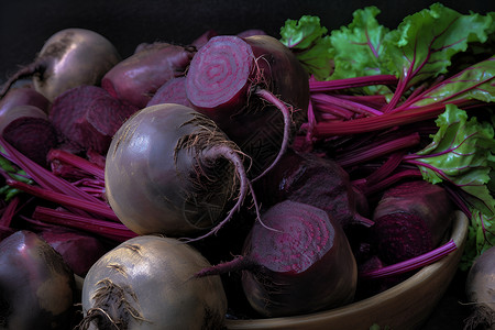 红紫色的甜菜高清图片