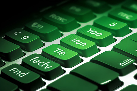 绿色键盘背景图片