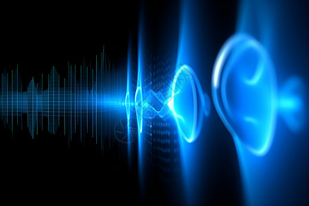声波素材蓝光中的声波设计图片