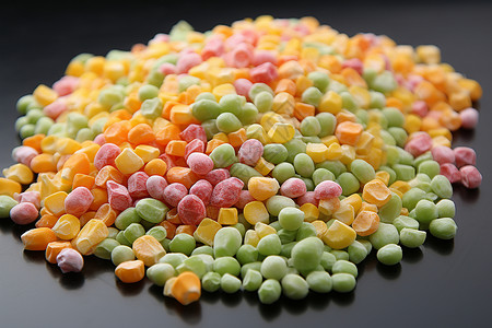 彩色的糖果堆高清图片