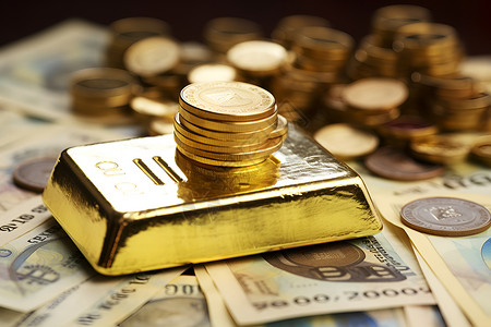 黄金与财富背景图片