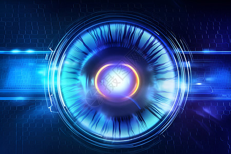 视网膜未来科技眼设计图片