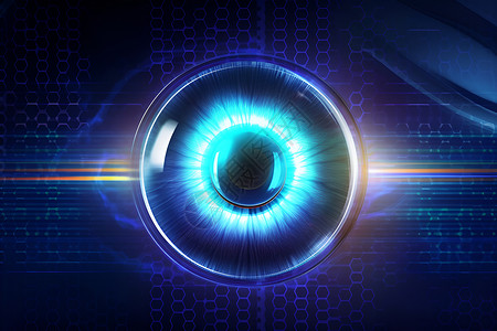 视网膜数据扫描仪传感器设计图片