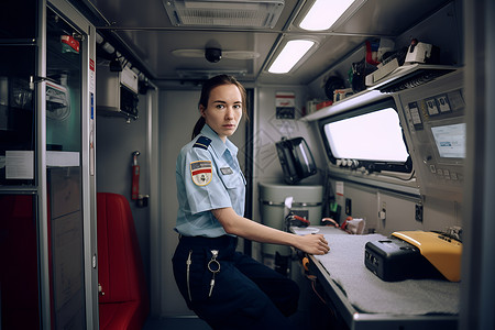 穿着制服的女人背景图片