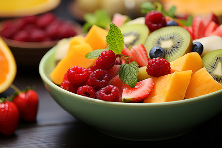 五彩斑斓的水果背景图片