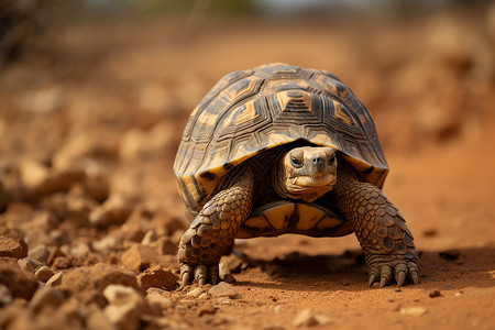 土路上的一只乌龟背景图片