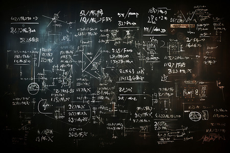 黑板上的计算公式背景
