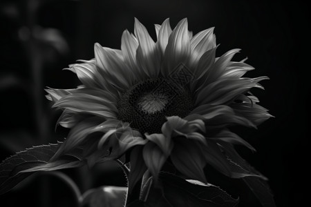 绽放的向日葵花朵背景图片