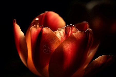 美丽的郁金香花瓣背景图片