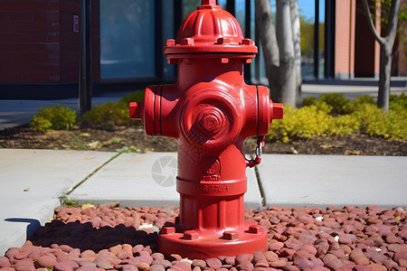 户外街道上的消防栓背景图片