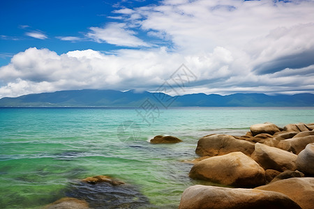 美丽大海背景图片