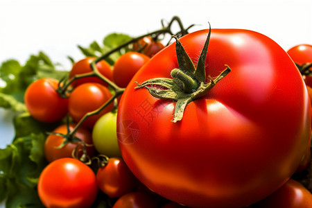 新鲜的西红柿背景图片