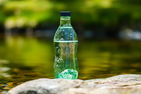 瓶装的矿泉水背景