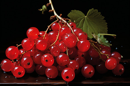 红色小浆果背景图片