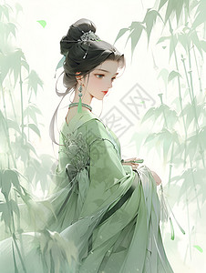 中国女子背景图片