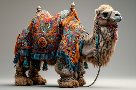 骆驼背上的马鞍背景图片